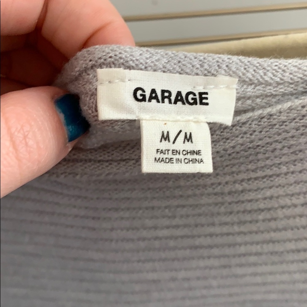 Gray cropped sweater - Picture 3 of 3
